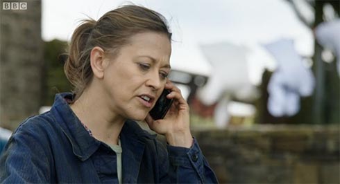 Gillian on the phone