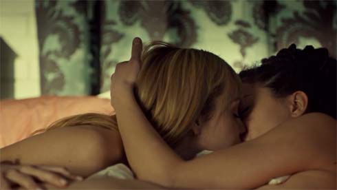 Shay and Cosima in bed