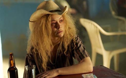 Helena in a cowboy hat