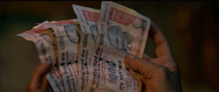 four 1000 rupee notes