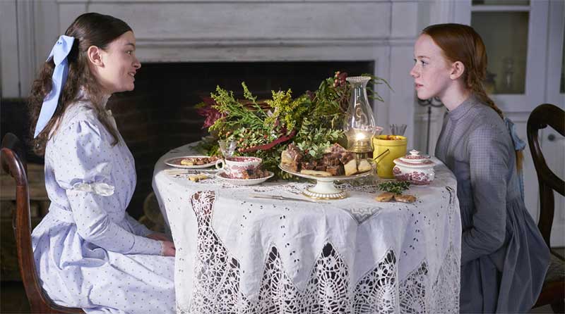 Dalila Bela and Amybeth McNulty in Anne with an E