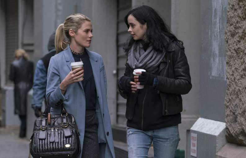 Rachael Taylor and Krysten Ritter in The Defenders
