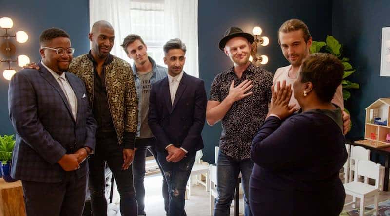The Queer Eye men with folks from Gay, Georgia