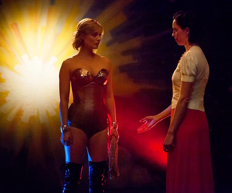 Bella Heathcote and Rebecca Hall in Professor Marston and the Wonder Woman