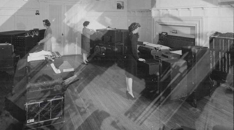 Women computists at work in Top Secret Rosies: The Female Computers of WWII