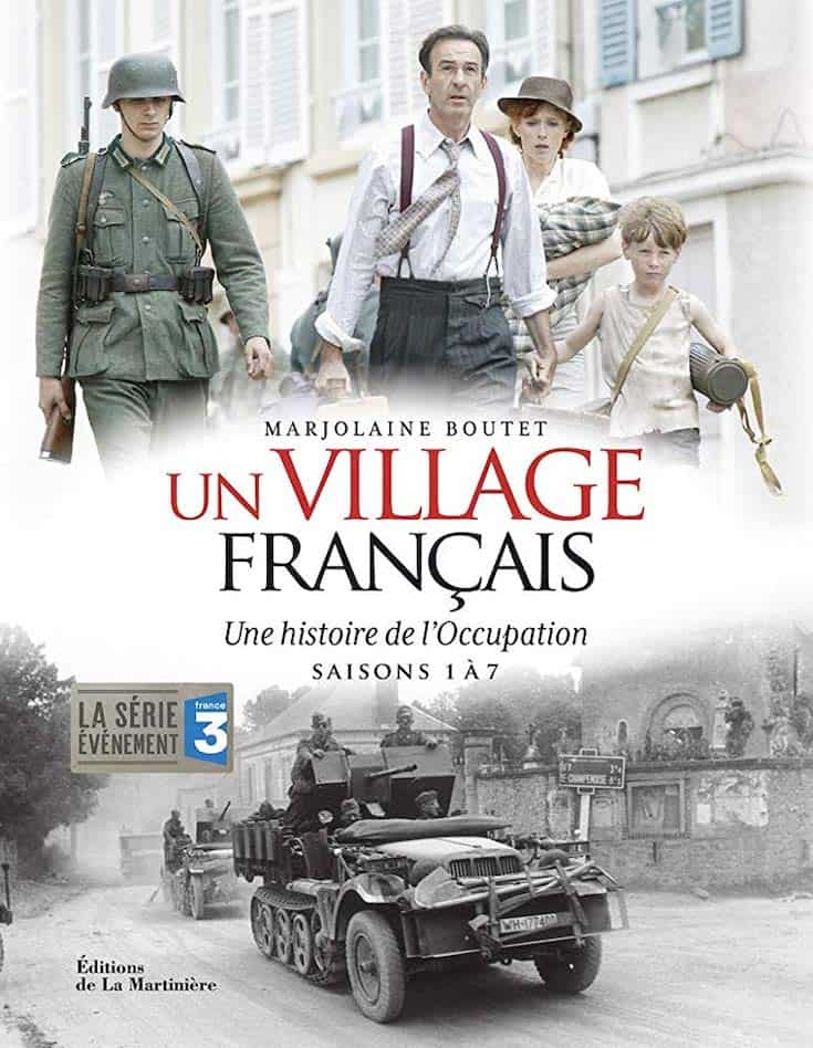 the poster for A French Village (Un village français)