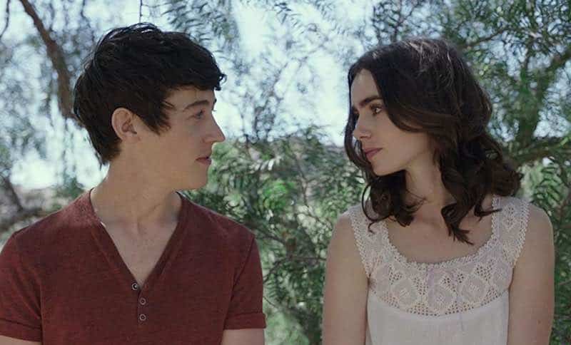 Lily Collins and Alex Sharp in To the Bone