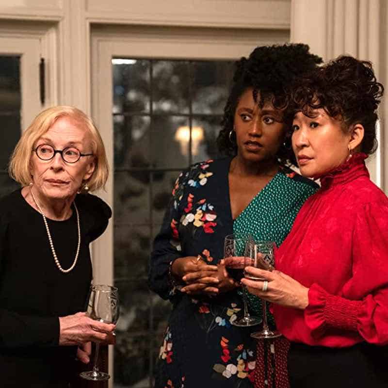 Holland Taylor, Nana Mensah, and Sandra Oh in The Chair