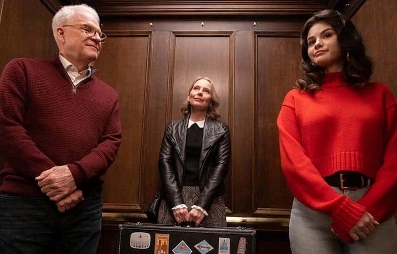 Steve Martin, Amy Ryan, and Selena Gomez in Only Murders in the Building