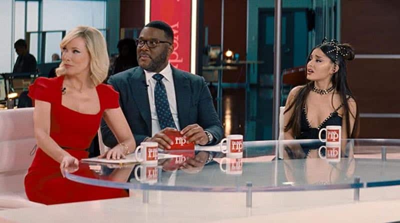 Cate Blanchett, Tyler Perry, and Ariana Grande in Don't Look Up
