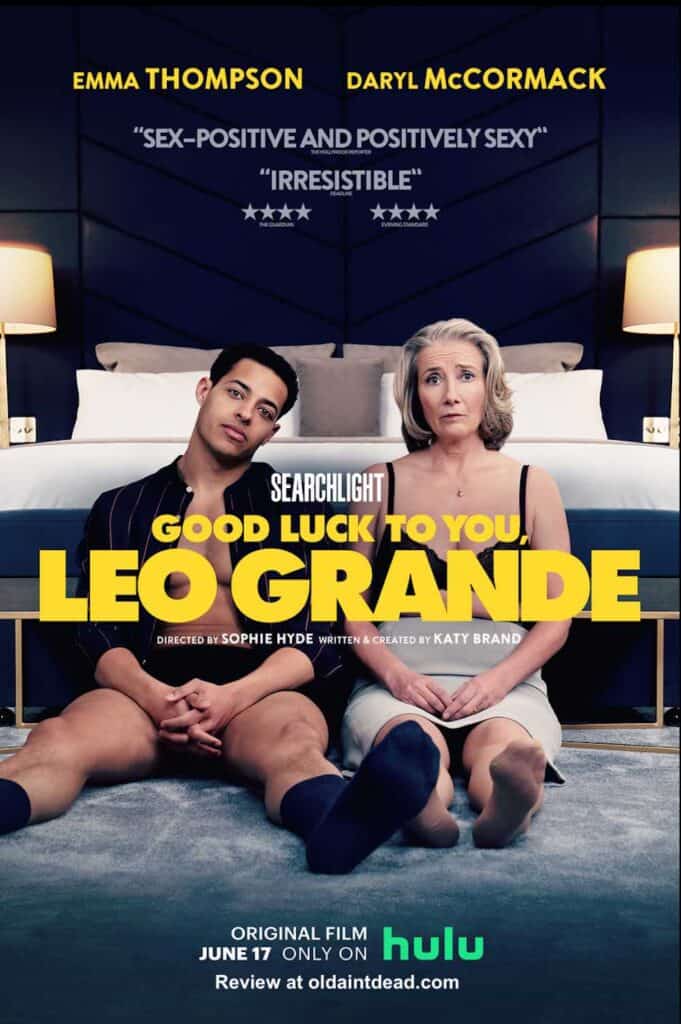 The poster for Good Luck to You Leo Grande with Daryl McCormack and Emma Thompson