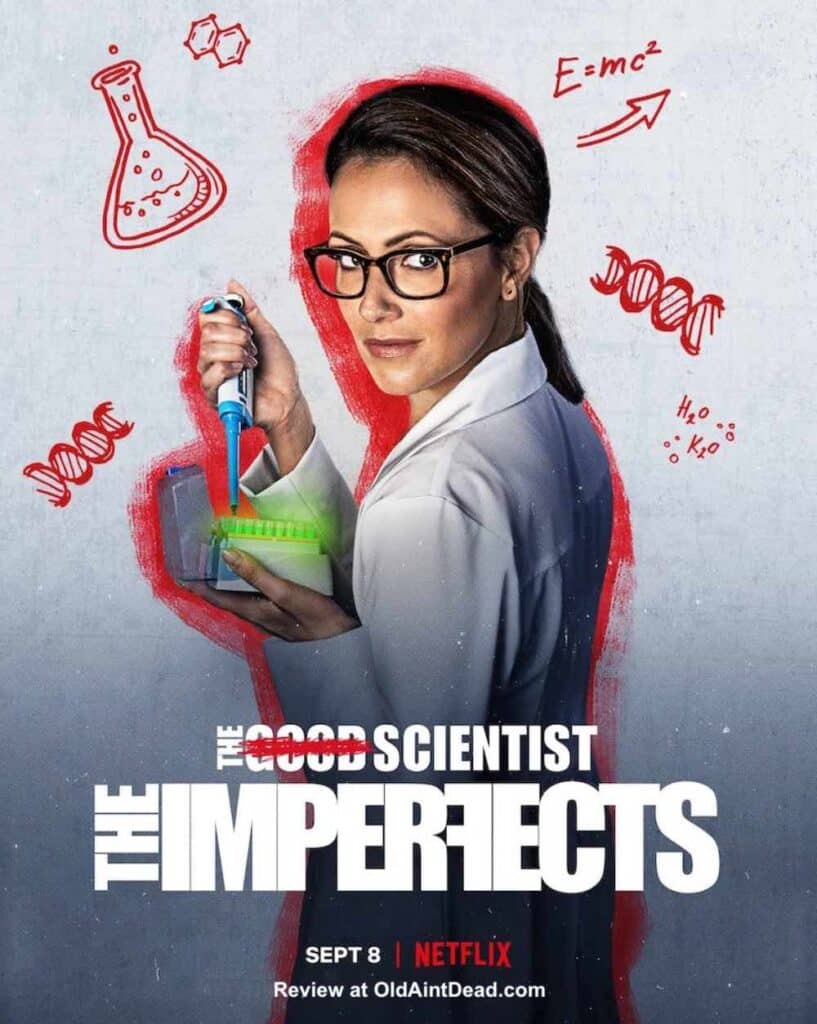 The Imperfects poster featureing Italia Ricci as a scientist