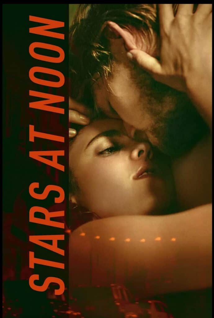 Margaret Qualley and Joe Alwyn on a poster for Stars at Noon