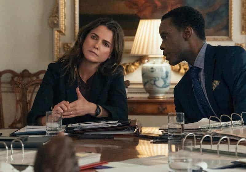 Keri Russell and Ato Essandoh in The Diplomat