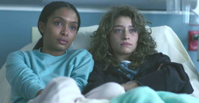 Yara Shahidi and Odessa A'zion in Sitting in Bars with Cake