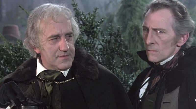 Peter Cushing and Douglas Wilmer in The Vampire Lovers
