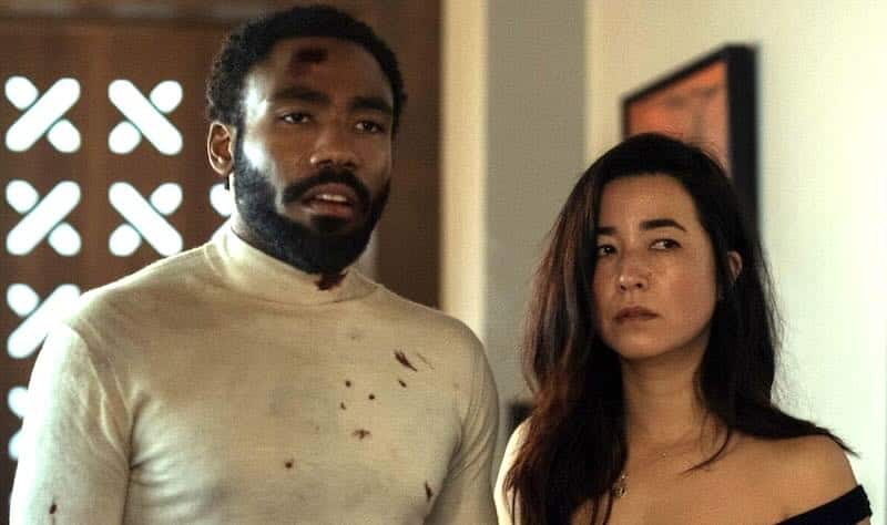 Donald Glover and Maya Erskine in Mr. and Mrs. Smith