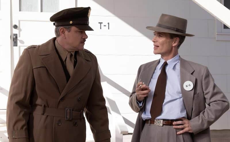 Matt Damon and Cillian Murphy in Oppenheimer
