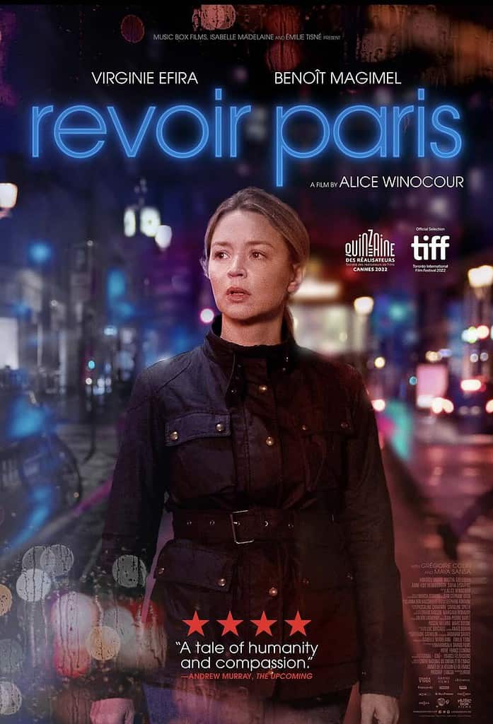 Virginie Efira on the poster of  Revoir Paris
 