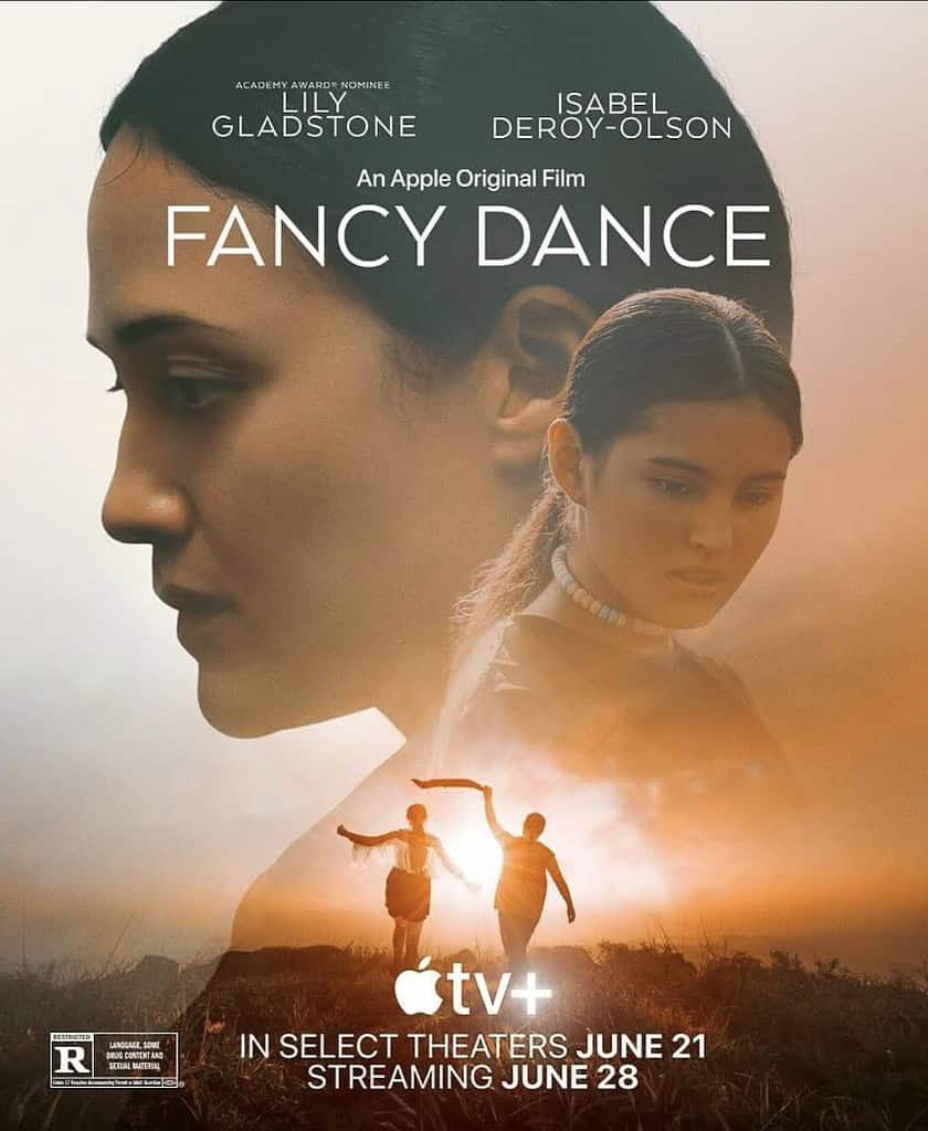 Isabel Deroy-Olson and Lily Gladstone on the Fancy Dance poster
