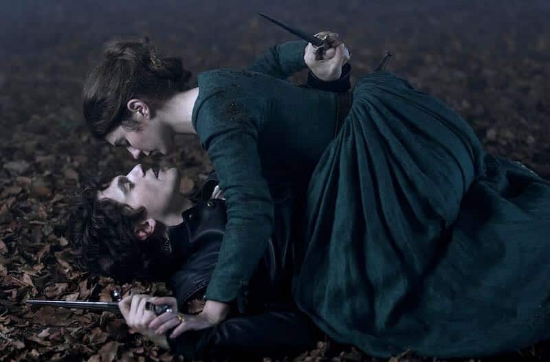 Edward Bluemel and Emily Bader in My Lady Jane
