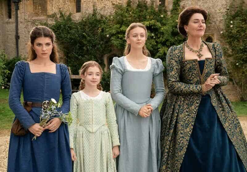 Anna Chancellor, Isabella Brownson, Robyn Betteridge, and Emily Bader in My Lady Jane
