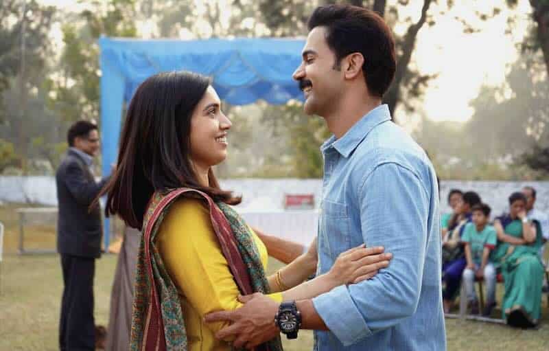 Rajkummar Rao and Bhumi Pednekar in Badhaai Do