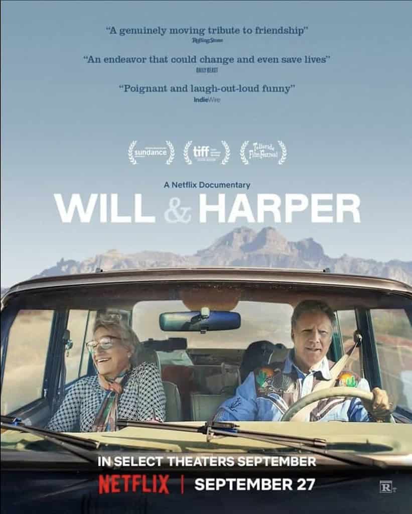 The Will & Harper poster shows Harper and Will on a road trip across America