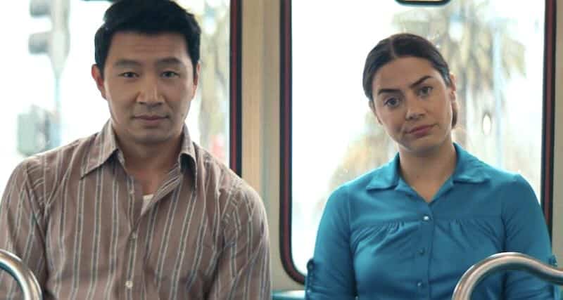 Lorenza Izzo and Simu Liu in Women Is Losers